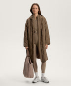 NEOPRENE EFFECT JACKET WITH BELT