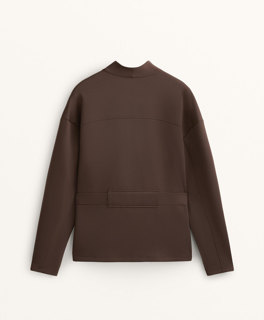 NEOPRENE EFFECT JACKET WITH BELT