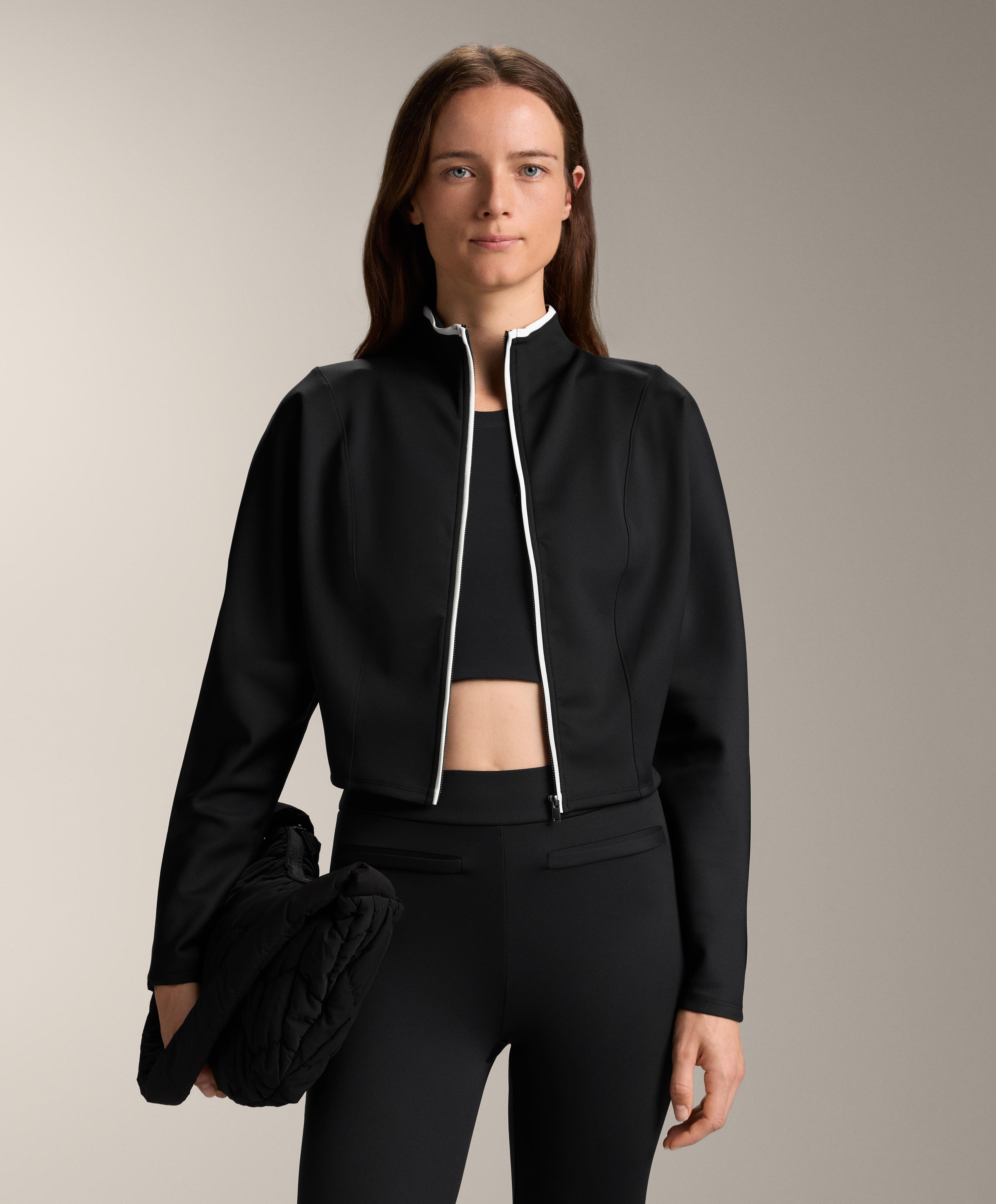 NEOPRENE EFFECT CORSET JACKET