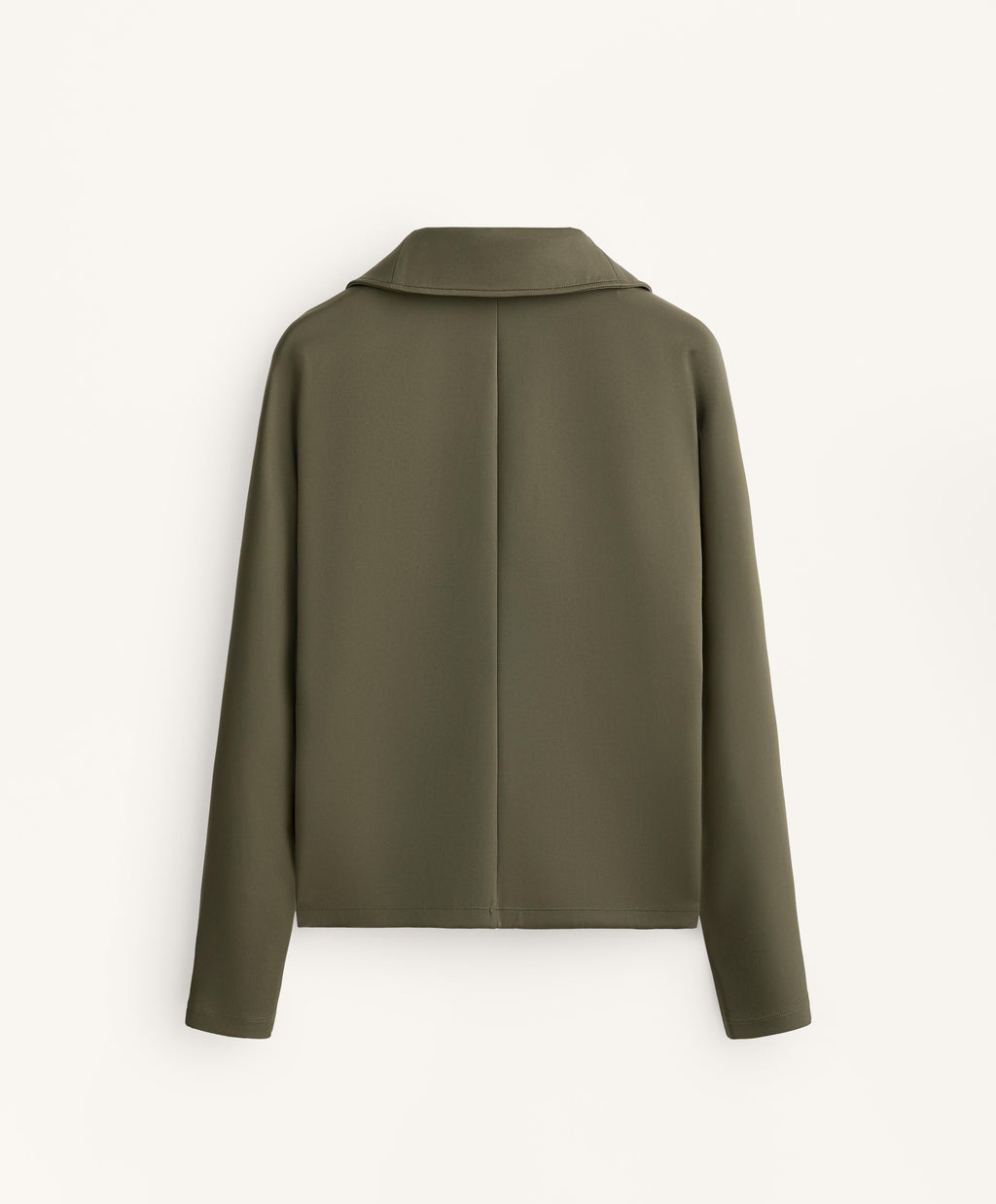 DOUBLE ZIP NEOPRENE EFFECT JACKET