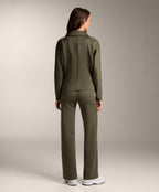 DOUBLE ZIP NEOPRENE EFFECT JACKET