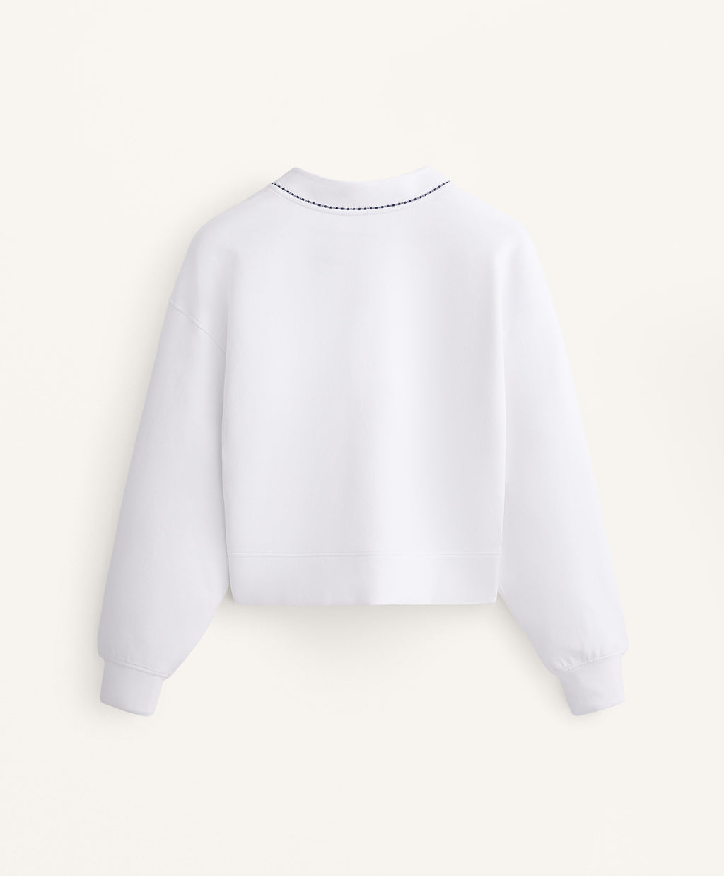 COTTON BLEND HEAVY WEIGHT PIQUE CARDIGAN