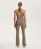 HIGH RISE COMPRESSIVE CORE CONTROL BLOCK STRIPE FLARE TROUSERS