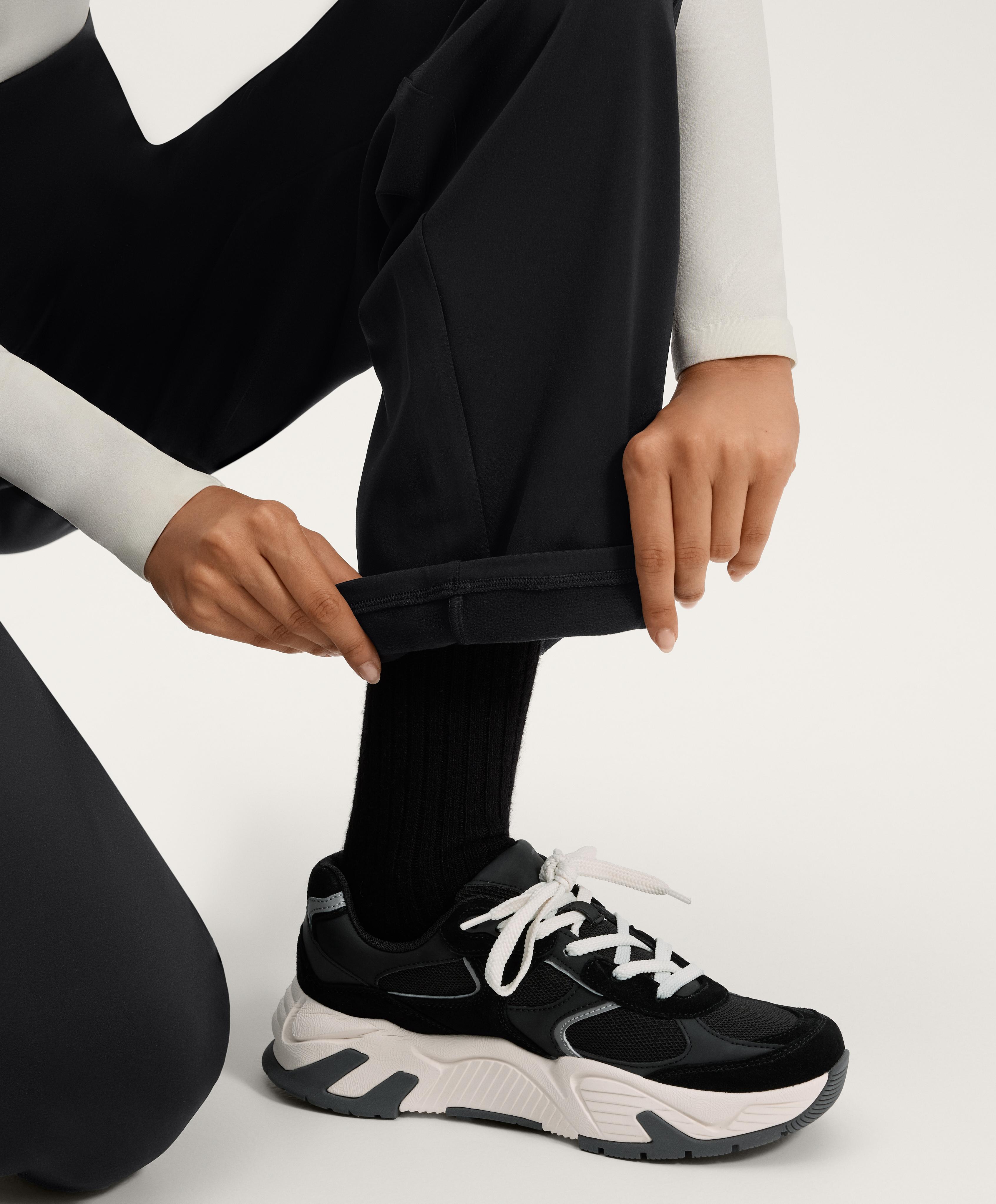HIGH RISE WARM STRAIGHT LEG TROUSERS
