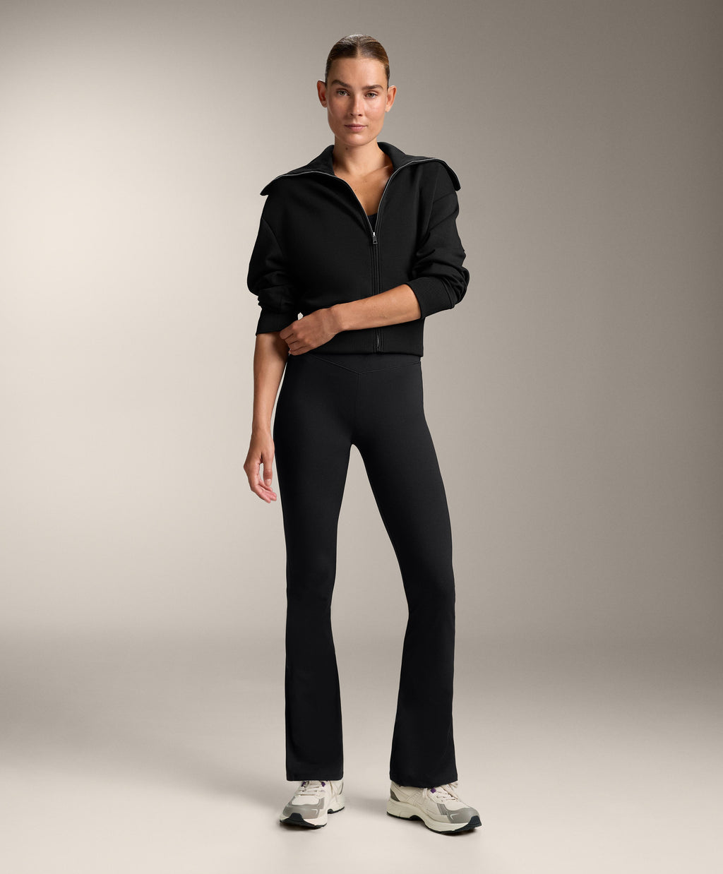 EVERMOVE HIGH RISE FLARE TROUSERS