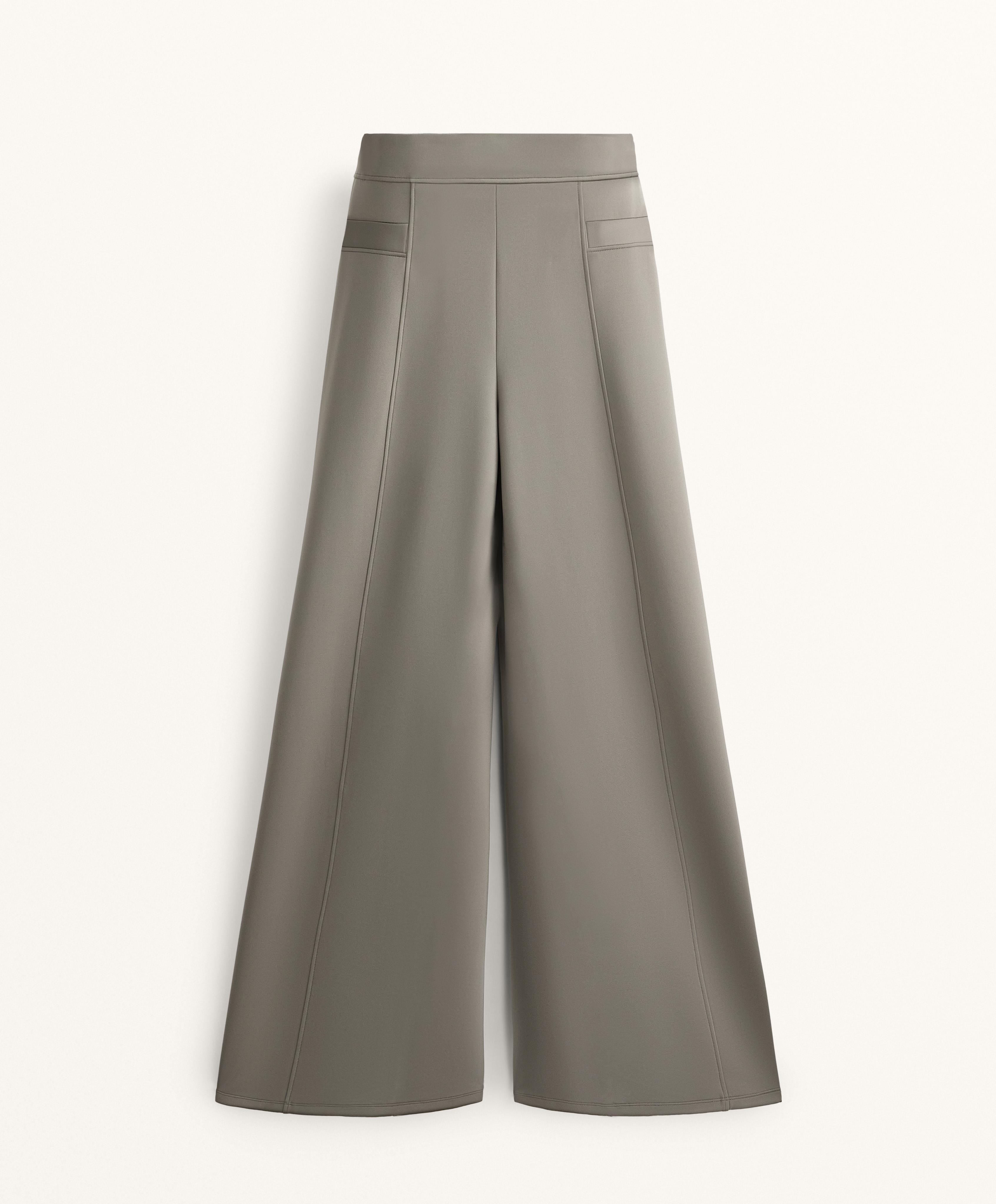 NEOPRENE EFFECT BALLOON TROUSERS