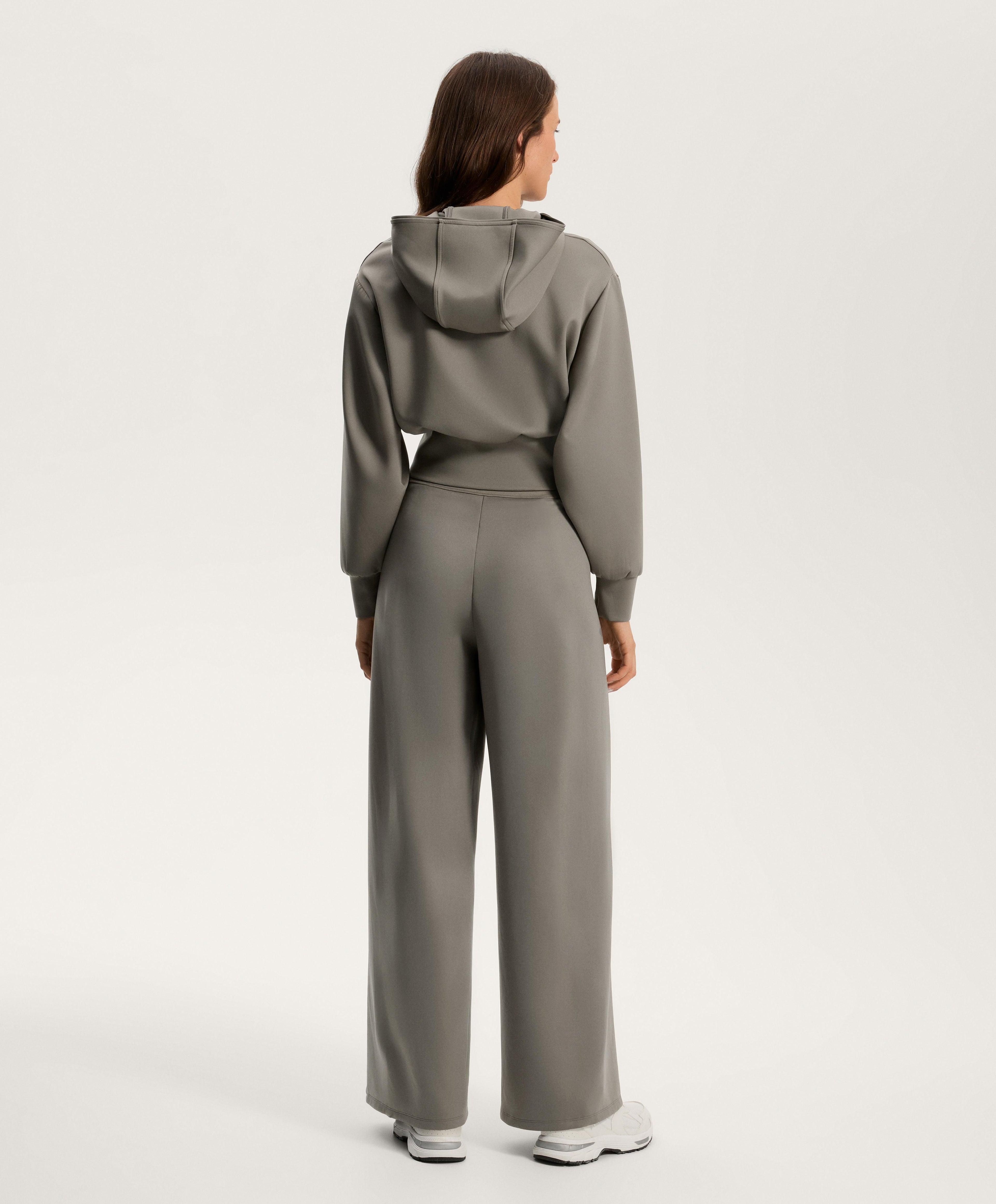 NEOPRENE EFFECT BALLOON TROUSERS