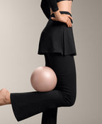 COMFORTLUX HIGH WAISTED FLARE TROUSERS WITH SKIRT