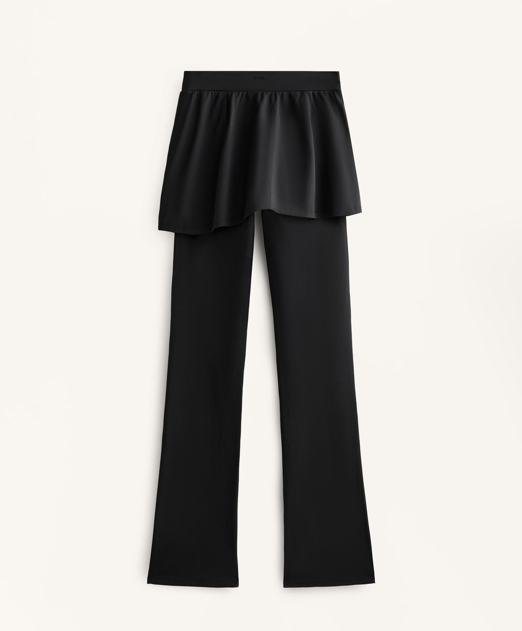 COMFORTLUX HIGH WAISTED FLARE TROUSERS WITH SKIRT