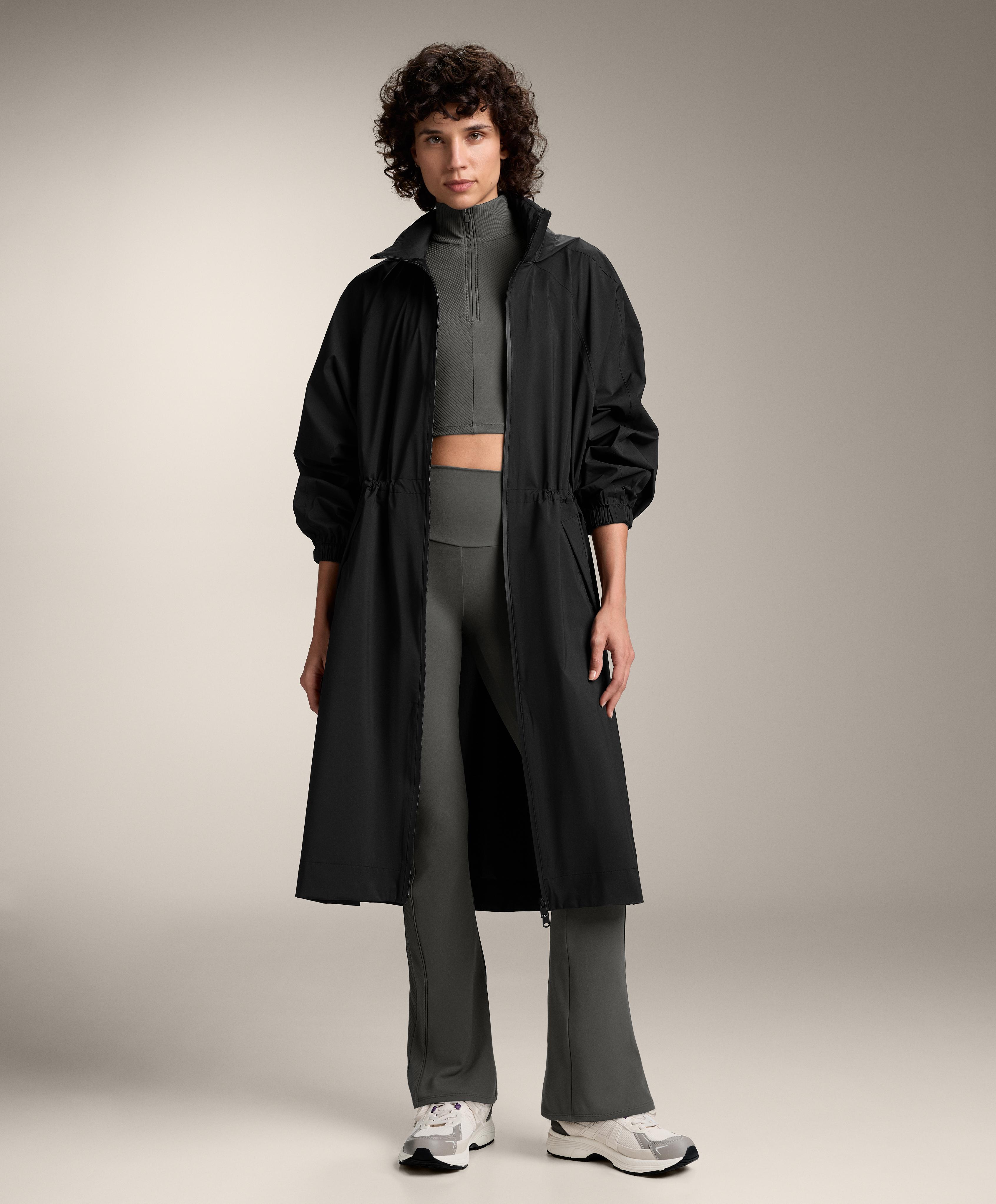 FLARE HIGH WAISTED COMFORTLUX RIB LATERAL TROUSERS