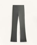 FLARE HIGH WAISTED COMFORTLUX RIB LATERAL TROUSERS