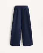SOFT TOUCH WIDE LEG CROP TROUSERS WITH MODAL