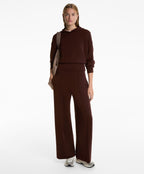 CROP HOODED SWEATSHIRT WITH FITTED WAIST AND SOFT TOUCH MODAL