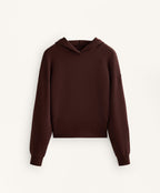 CROP HOODED SWEATSHIRT WITH FITTED WAIST AND SOFT TOUCH MODAL