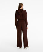 CROP HOODED SWEATSHIRT WITH FITTED WAIST AND SOFT TOUCH MODAL