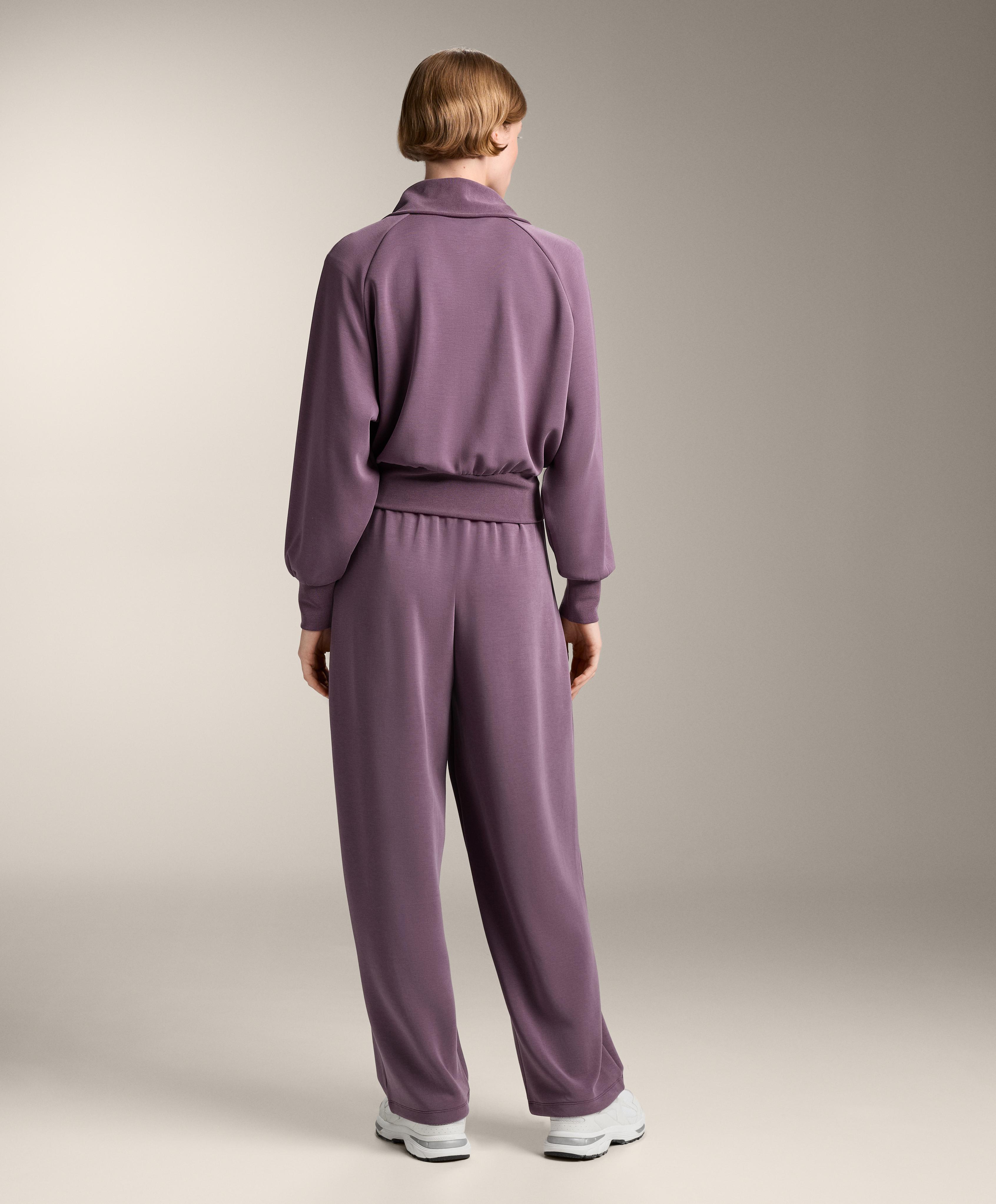 HIGH NECK FITTED WAIST JACKET WITH SOFT FEEL MODAL