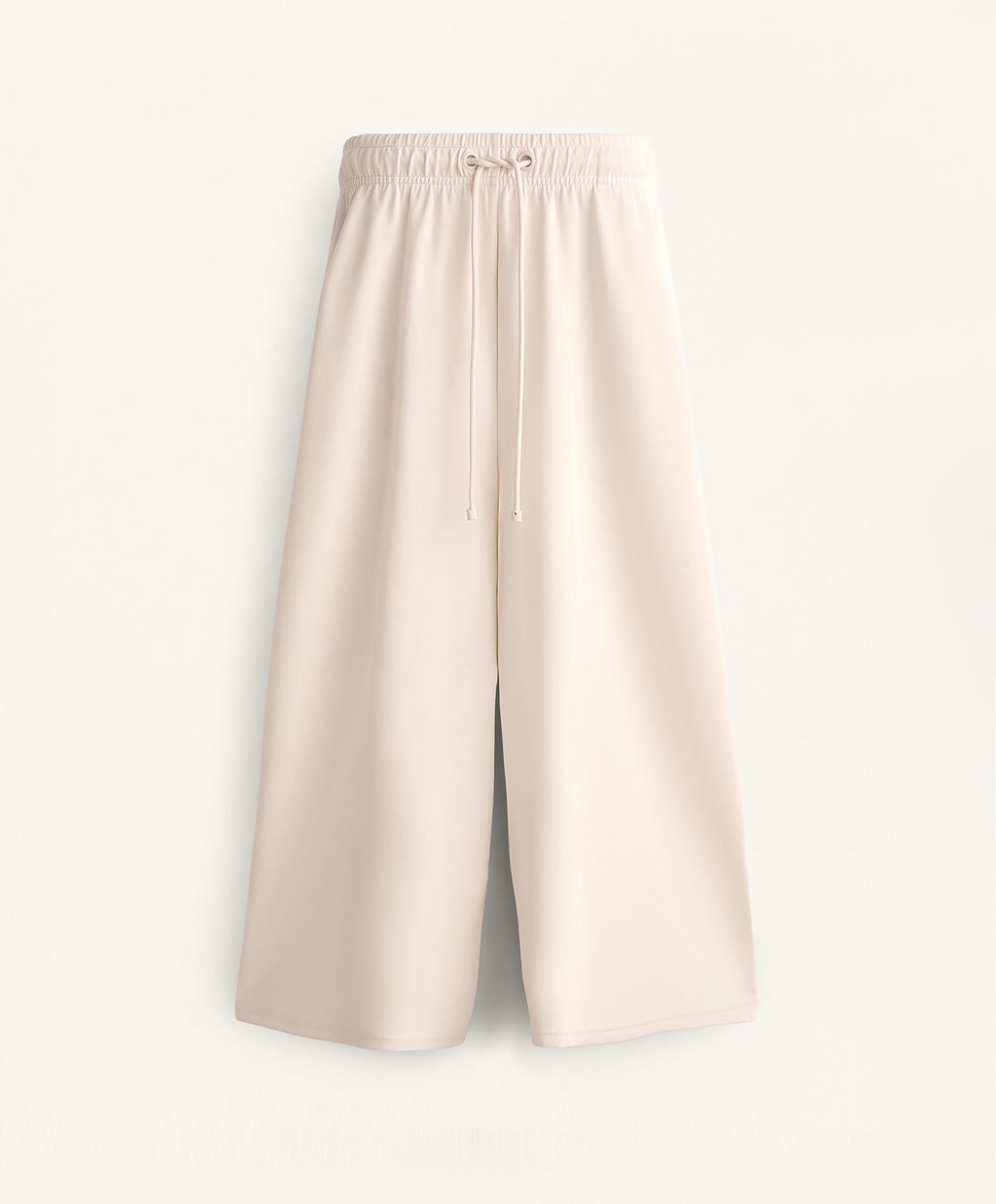 SOFT TOUCH WIDE LEG CROP TROUSERS WITH MODAL