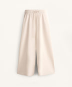 SOFT TOUCH WIDE LEG CROP TROUSERS WITH MODAL