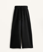 SOFT TOUCH WIDE LEG CROP TROUSERS WITH MODAL