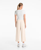 SOFT TOUCH WIDE LEG CROP TROUSERS WITH MODAL