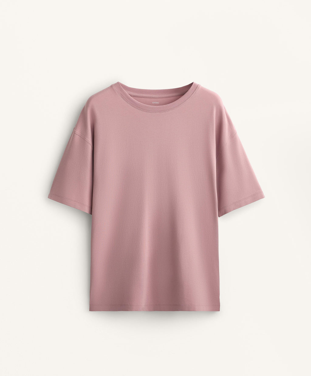SHORT SLEEVE COTTON BLEND T SHIRT