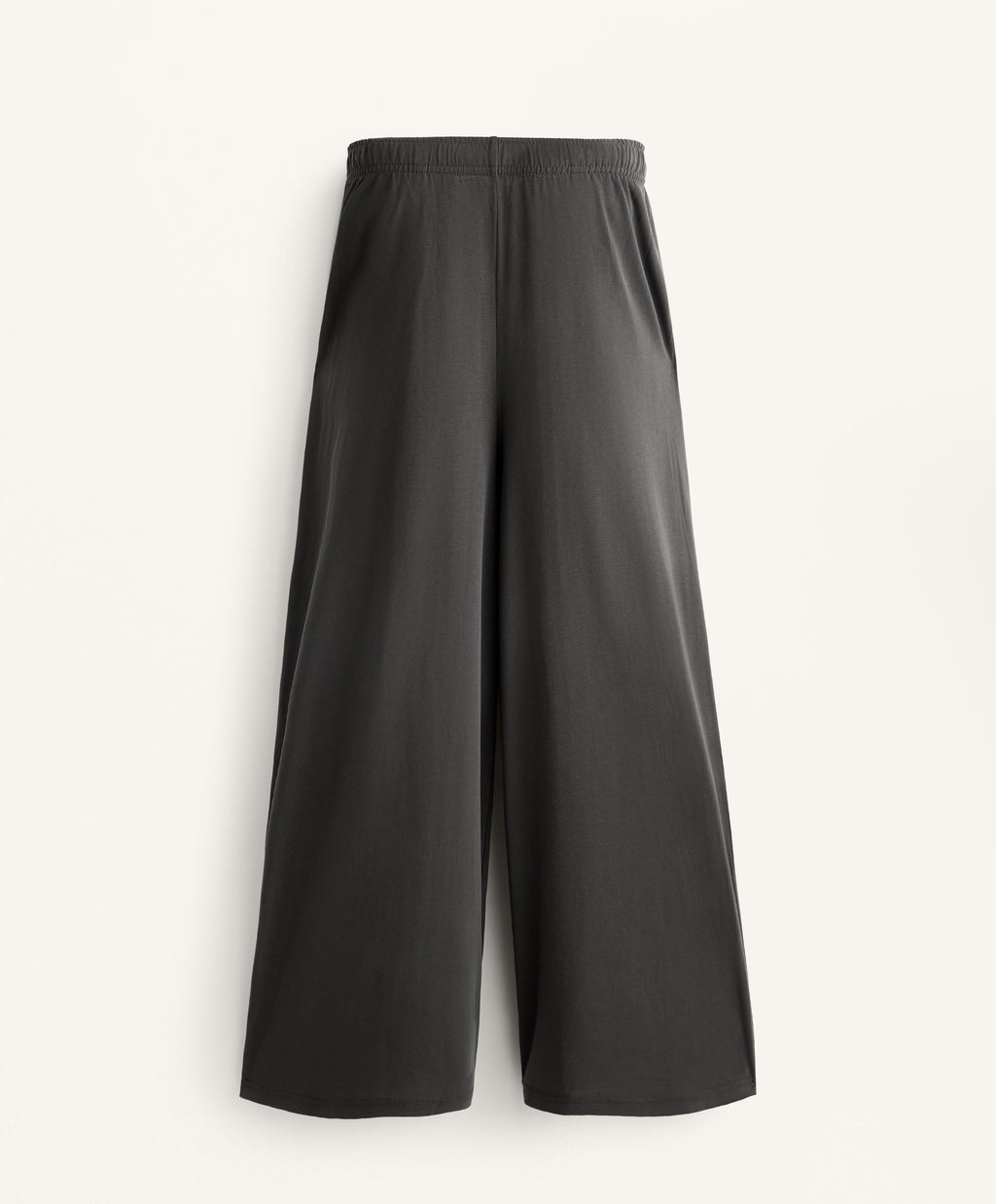 FLOWY WIDE LEG CROP TROUSERS WITH MODAL