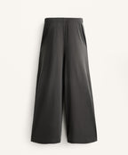 FLOWY WIDE LEG CROP TROUSERS WITH MODAL