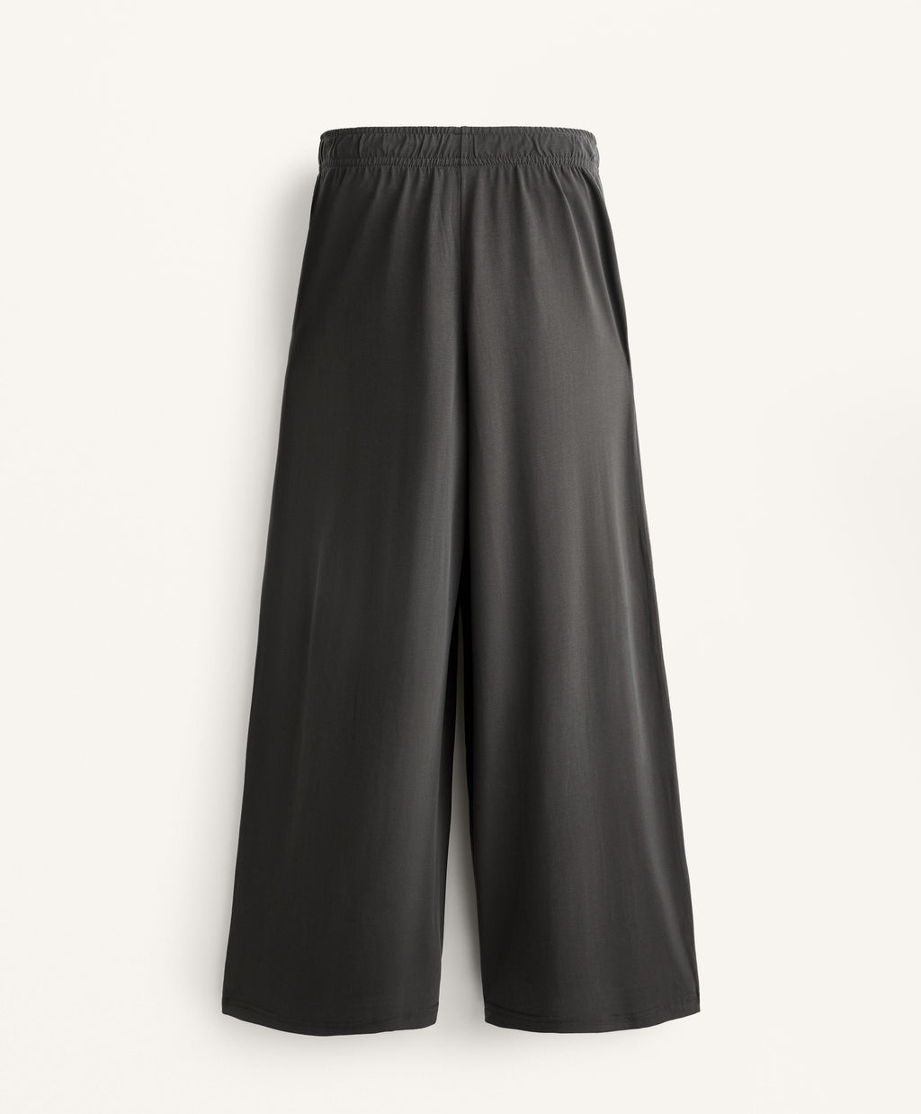 FLOWY WIDE LEG CROP TROUSERS WITH MODAL