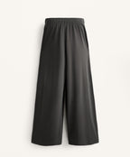FLOWY WIDE LEG CROP TROUSERS WITH MODAL