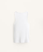 SLEEVELESS RIB TOP WITH COTTON AND MODAL