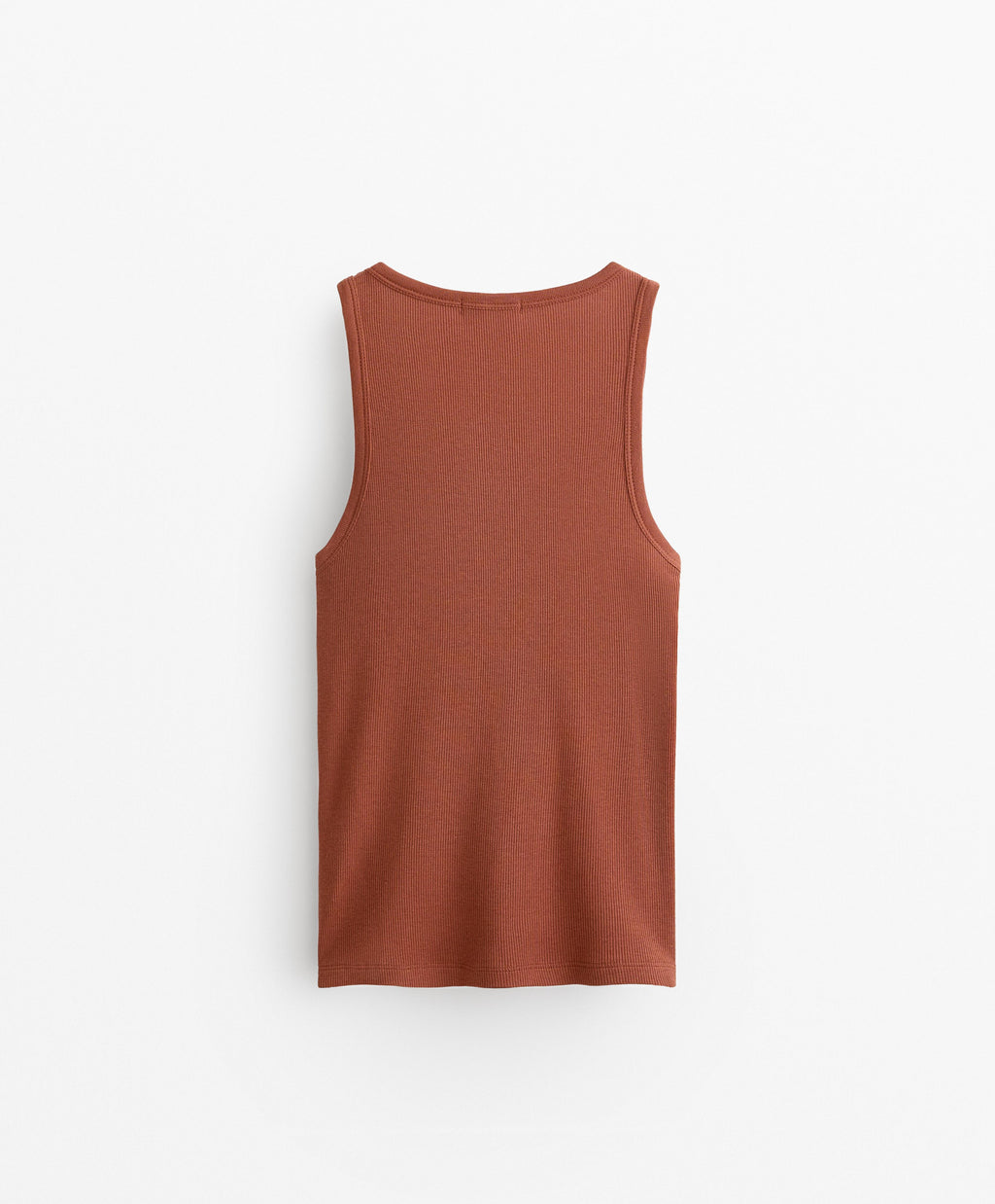 SLEEVELESS RIB TOP WITH COTTON AND MODAL