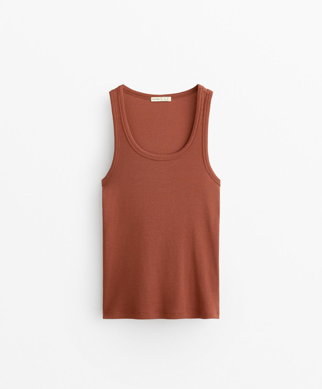 SLEEVELESS RIB TOP WITH COTTON AND MODAL