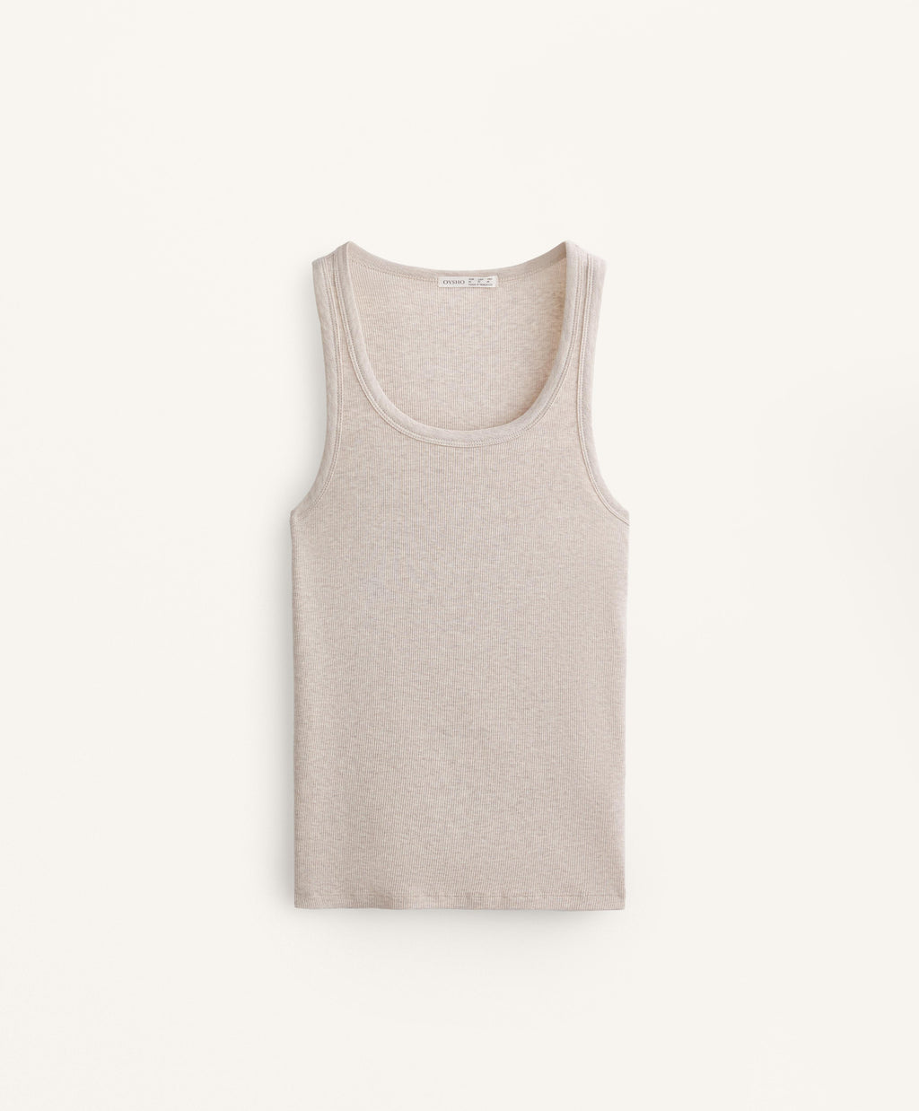 SLEEVELESS RIB TOP WITH COTTON AND MODAL