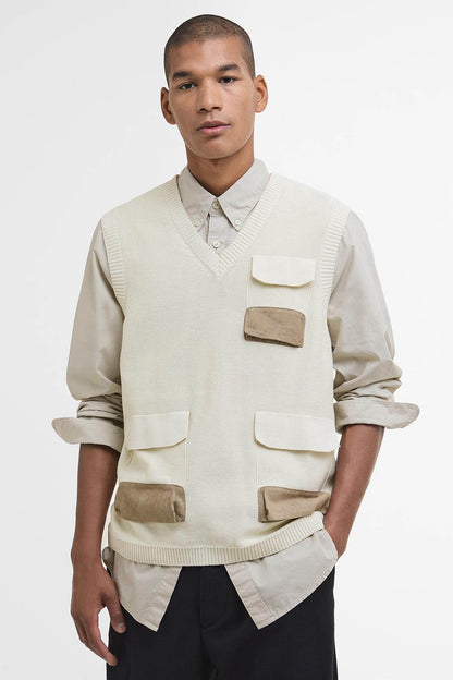 Multi-Pocket Sweater Vest