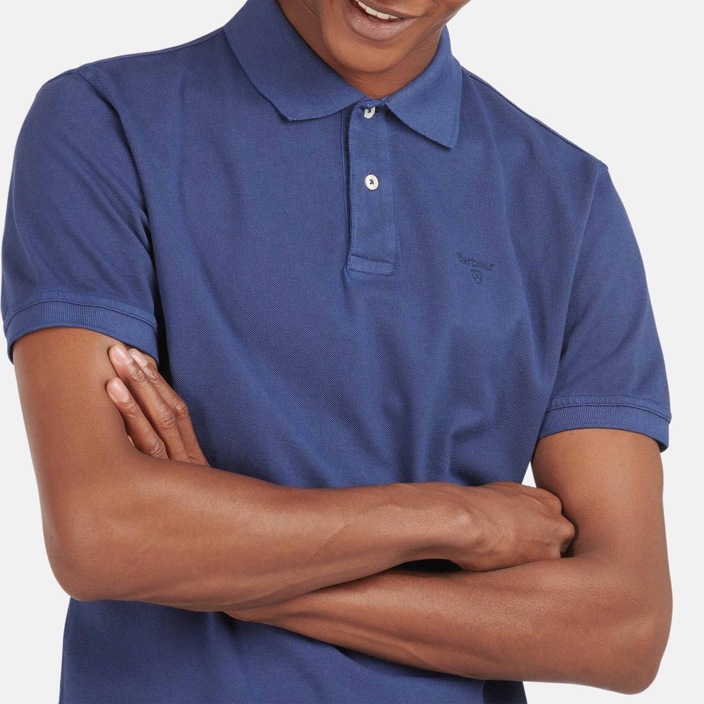 Washed-Out Sports Polo Shirt