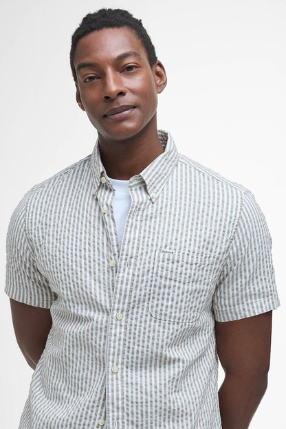 Cresswell Seersucker Regular Short-Sleeved Shirt