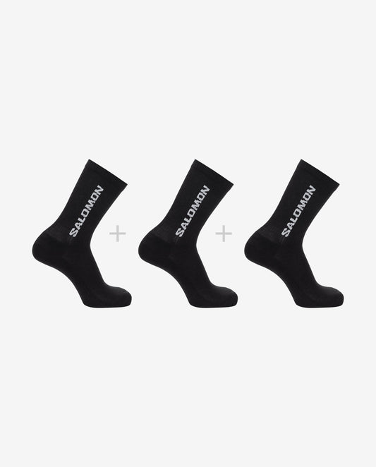 EVERYDAY CREW 3 PACK BLACK / BLACK