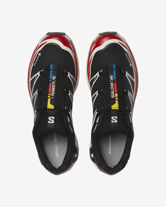 XT 6 GORE TEX BLACK / FLAME SCARLET MEN