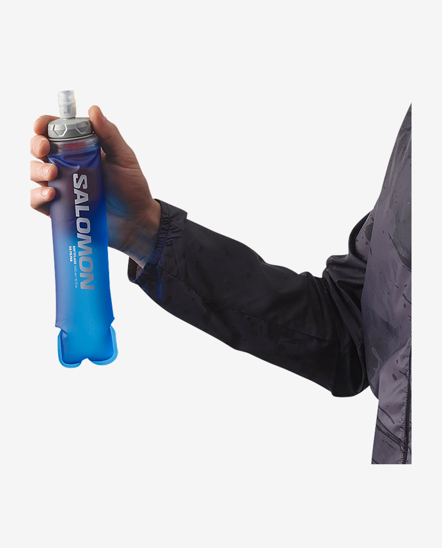 SOFT FLASK XA FILTER 490ML/16OZ 42 CLEAR BLUE