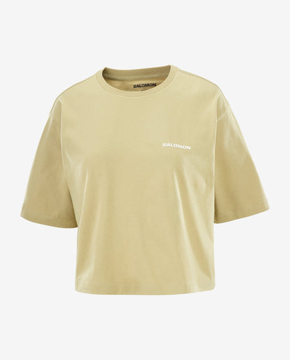 SHORT TEE GRAY GREEN WOMEN