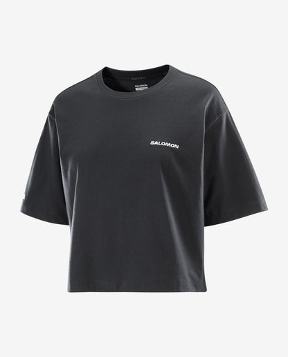 SHORT TEE DEEP BLACK WOMEN