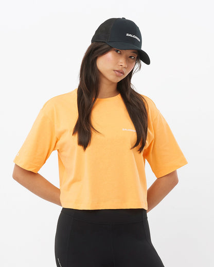 SHORT TEE WARM APRICOT WOMEN