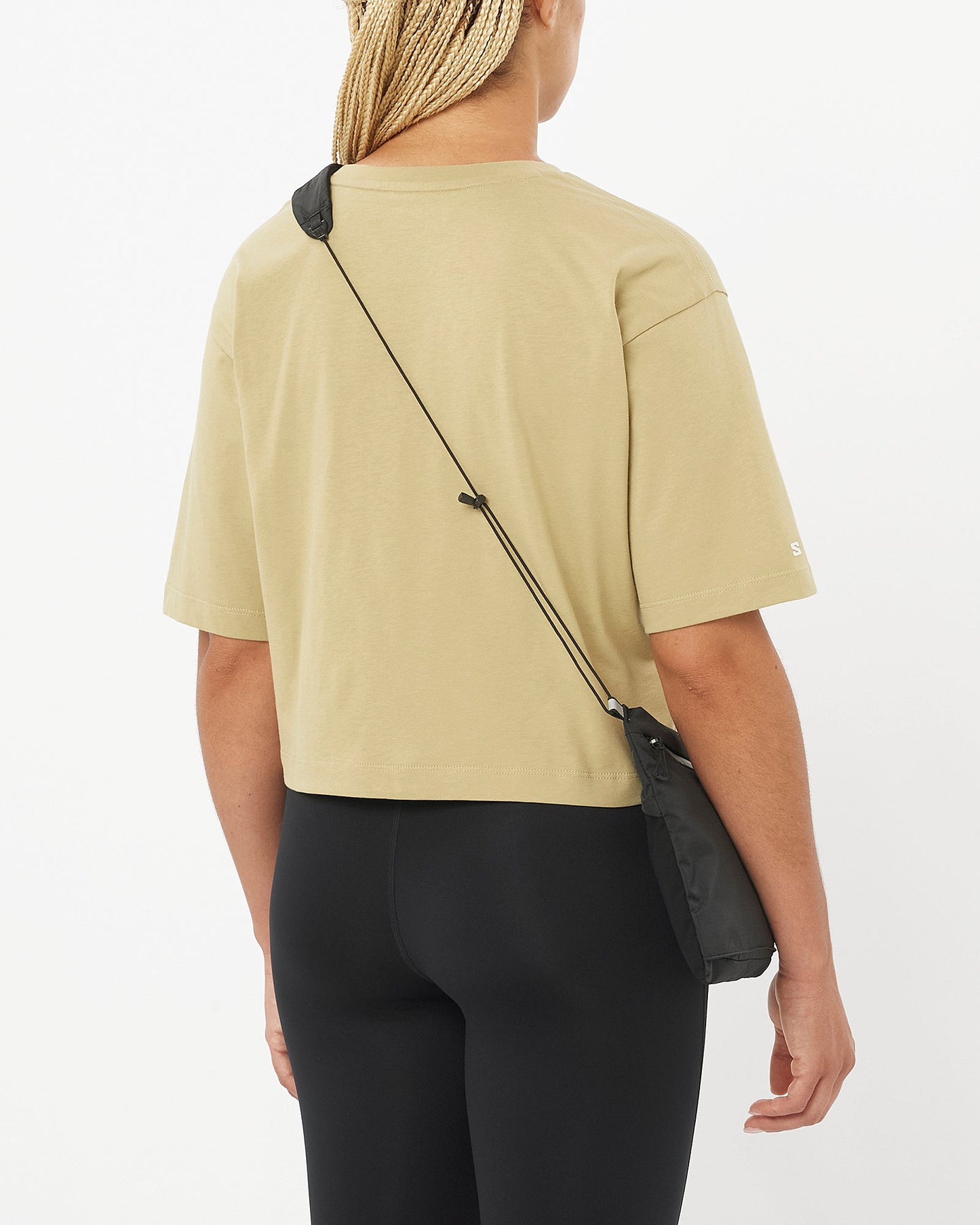 SHORT TEE GRAY GREEN WOMEN