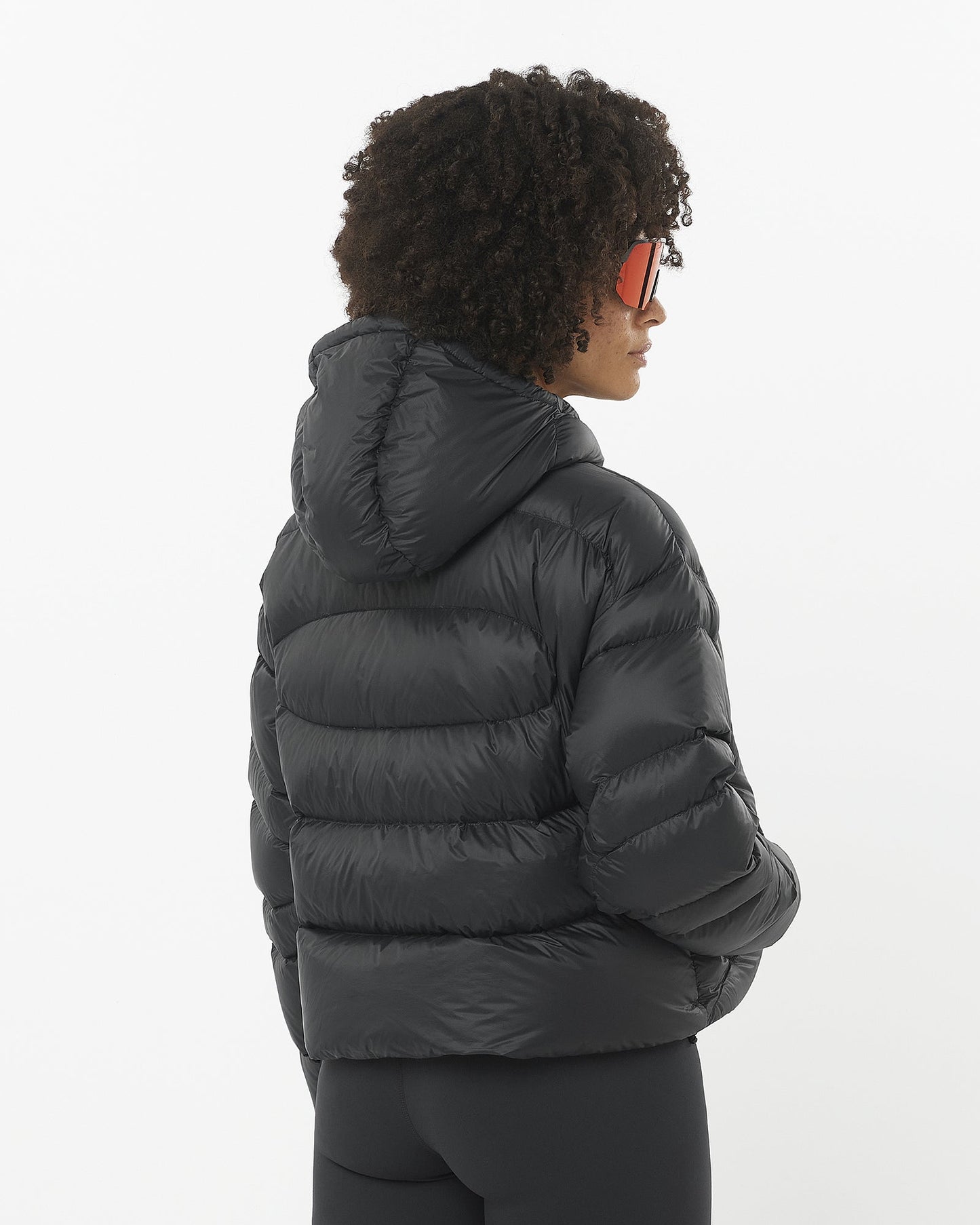 OUTLINE NOVELTY CROPPED DOWN DEEP BLACK WOMEN