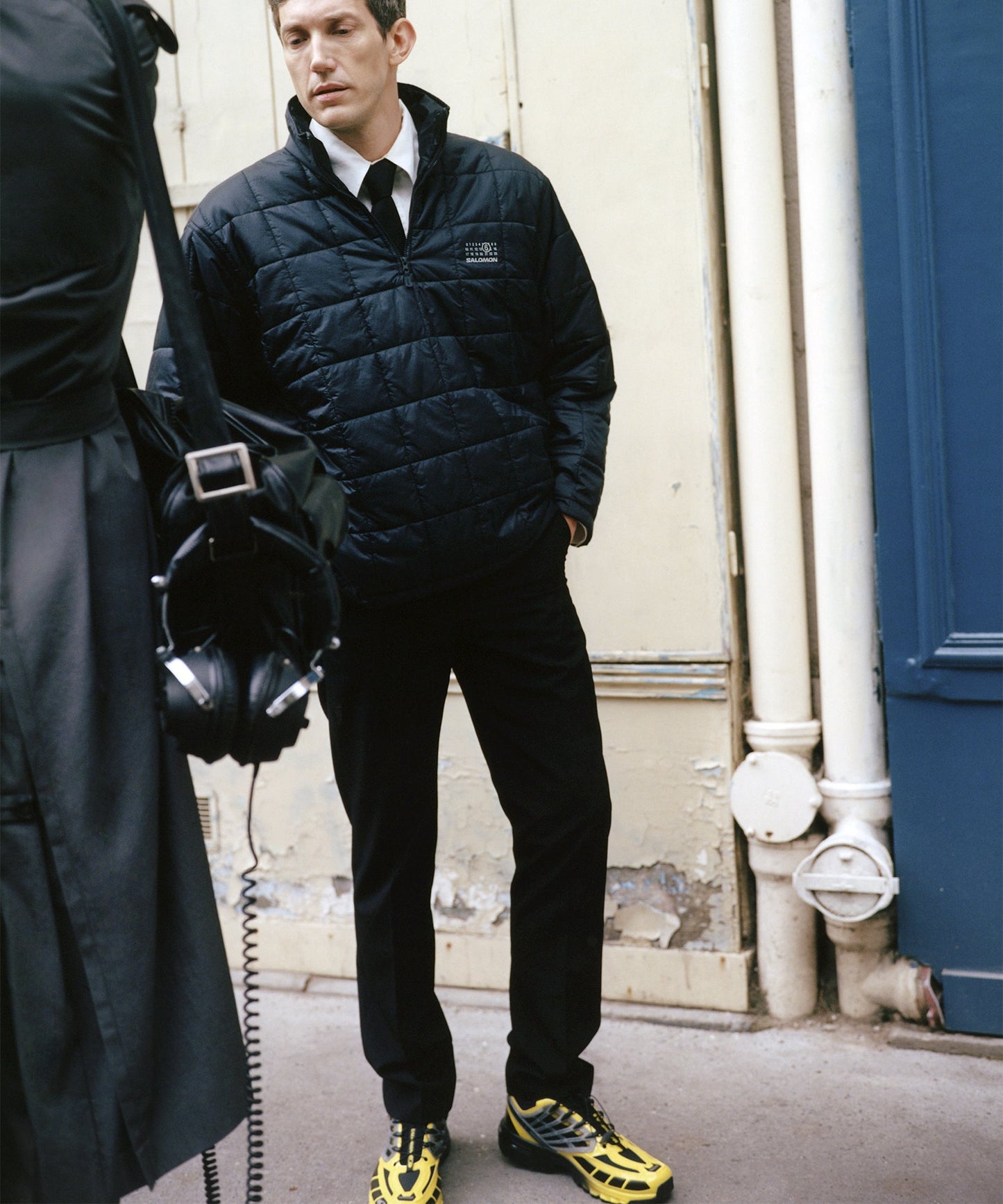 REVERSIBLE INSULATED JACKET MM6 DEEP BLACK MEN