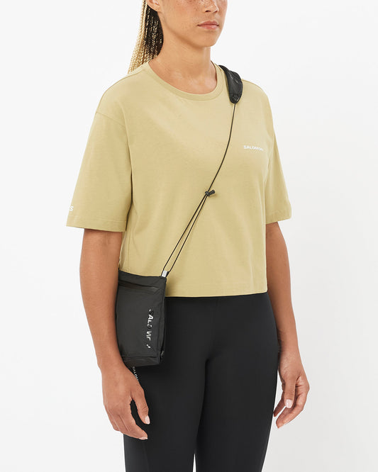 SHORT TEE GRAY GREEN WOMEN