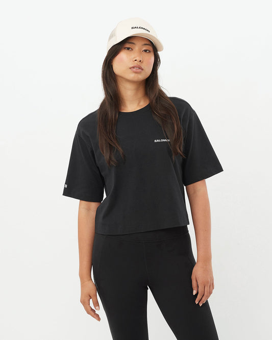 SHORT TEE DEEP BLACK WOMEN