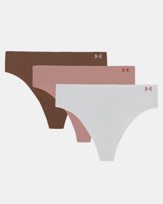 UA Pure Stretch Women's 3 Pack No Show Thong