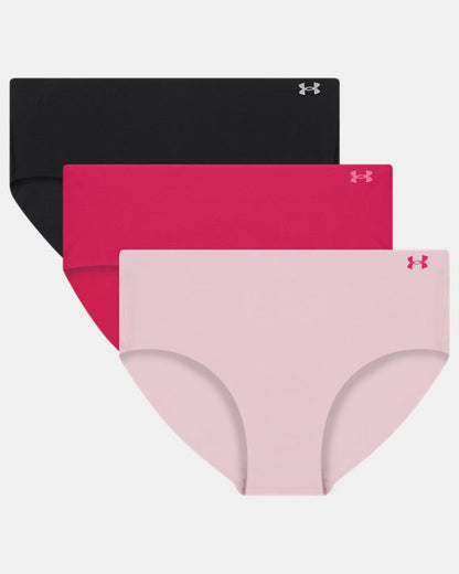 UA Pure Stretch Women's 3 Pack No Show Hipster