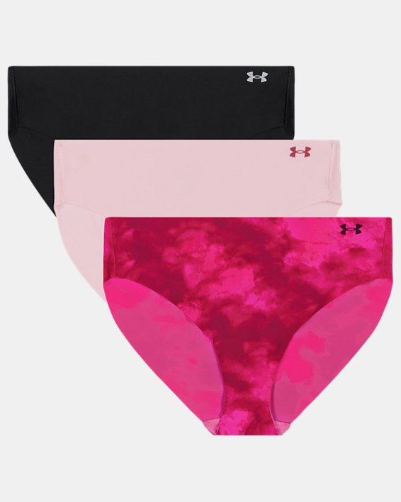 UA Pure Stretch Printed Women's 3 Pack No Show Bikini